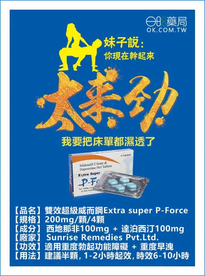 藍P Extra Super P-Force 必利吉海報