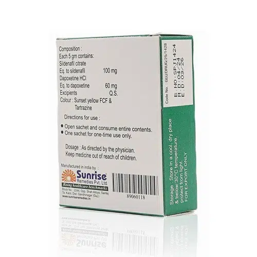 液態威而鋼盒裝背面成分標示圖