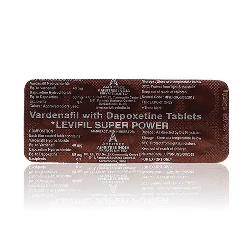 Levifil Super Power 鋁箔板正面成分資訊