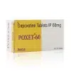 POXET-60 學名藥盒正面展示圖(含 Dapoxetine)