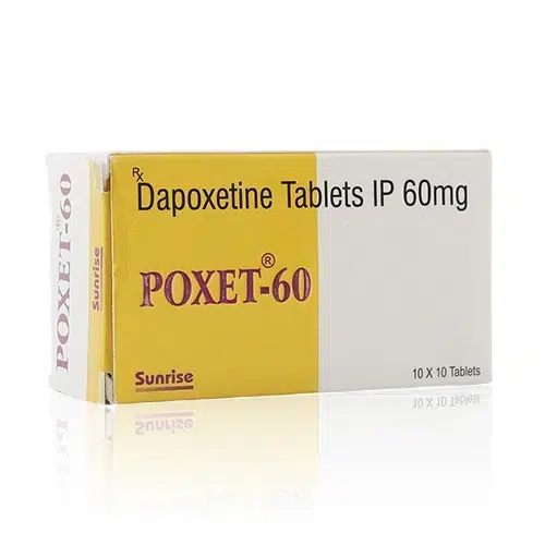 POXET-60 學名藥盒正面展示圖(含 Dapoxetine)