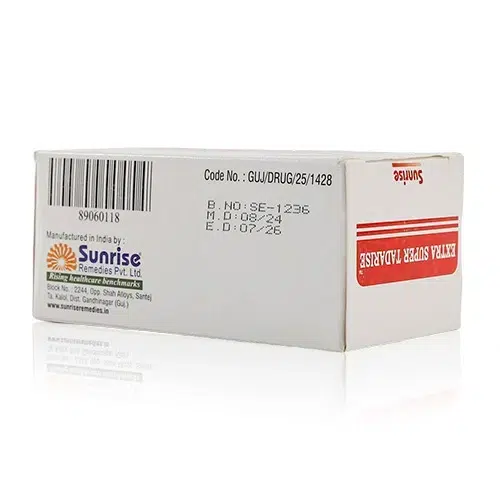 Extra Super Tadarise 雙效犀利士盒裝斜角圖