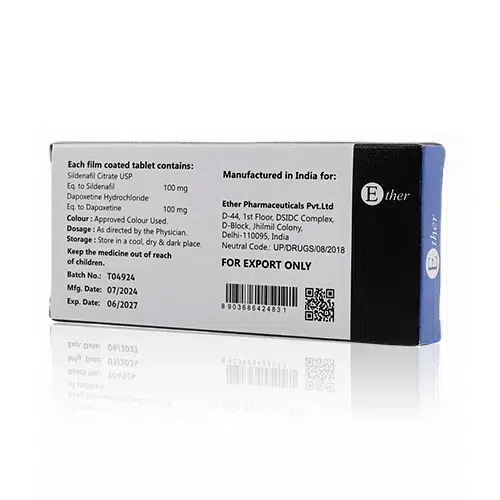 超級雙效威而鋼藍鑽背面外盒