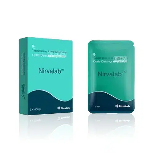 Nirvalab 犀利士口溶片30mg 盒裝與單片展示圖